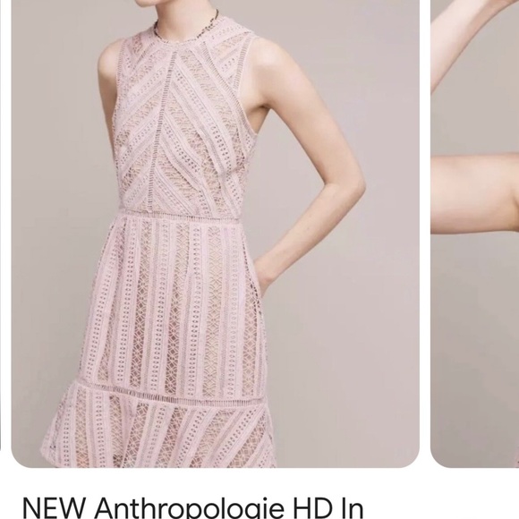 BL in Paris Dresses & Skirts - Pink mini embroidered dress Anthropogie dress.  Beautiful for Spring🌸